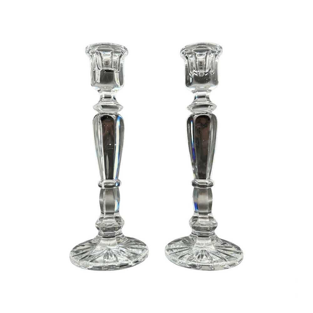 Vintage Crystal Candlestick Holders a Pair